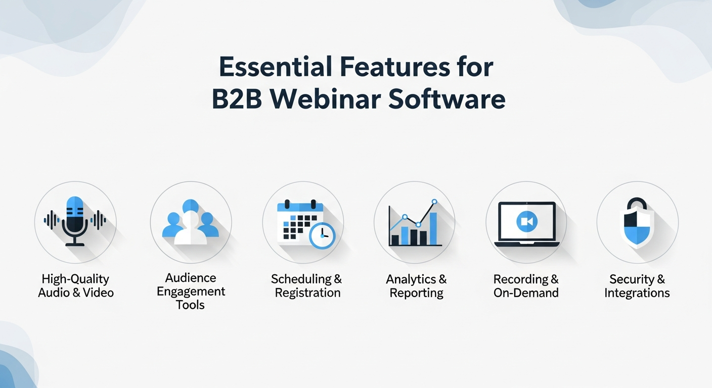 Essential Features for B2B Webinar Software